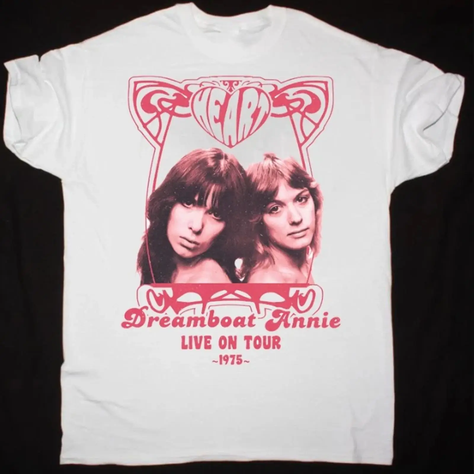 Women'S Fashion Of The 70S - Maglietta Heart Band Dreamboat Annie Tour