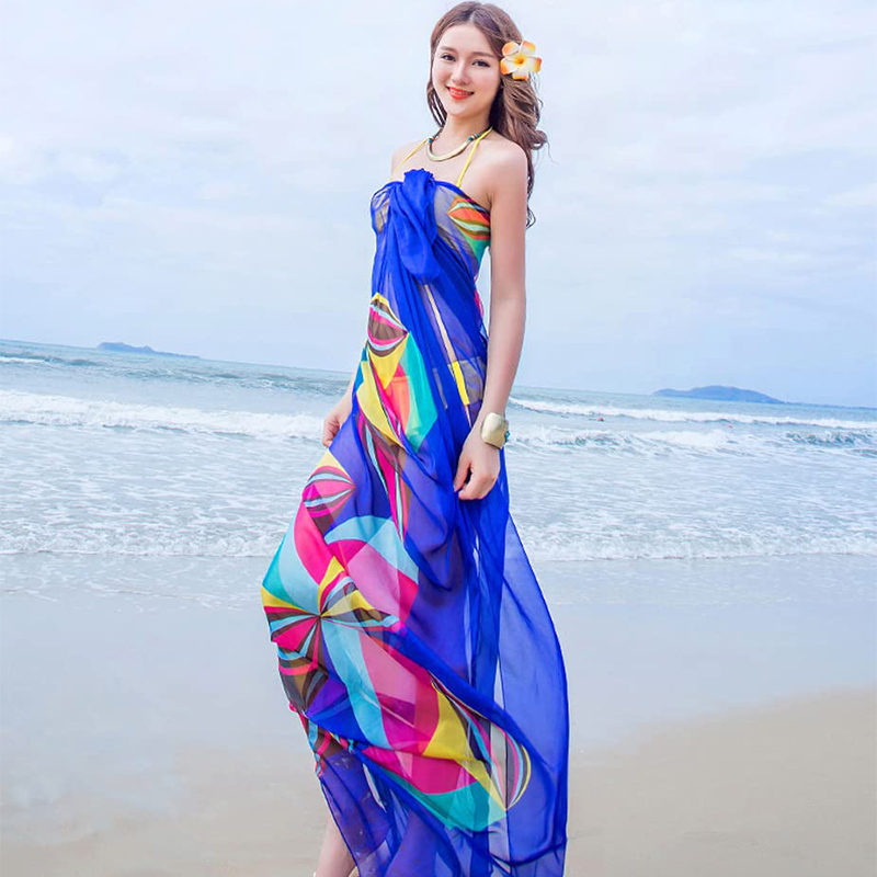 Printed Wrap Skirt - Sciarpa Pareo da donna Pigiama da