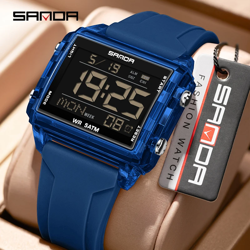 Women Fashion Zone - SANDA nuovi uomini donne orologio elettronico