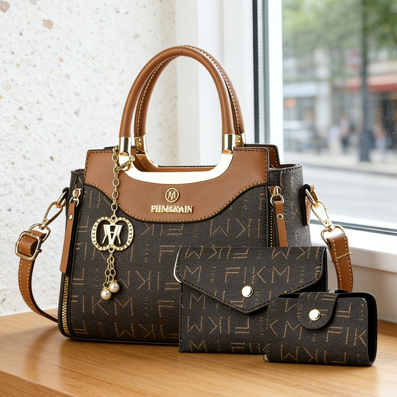 Women Fashion Handbags - Set di 3 borse di lusso