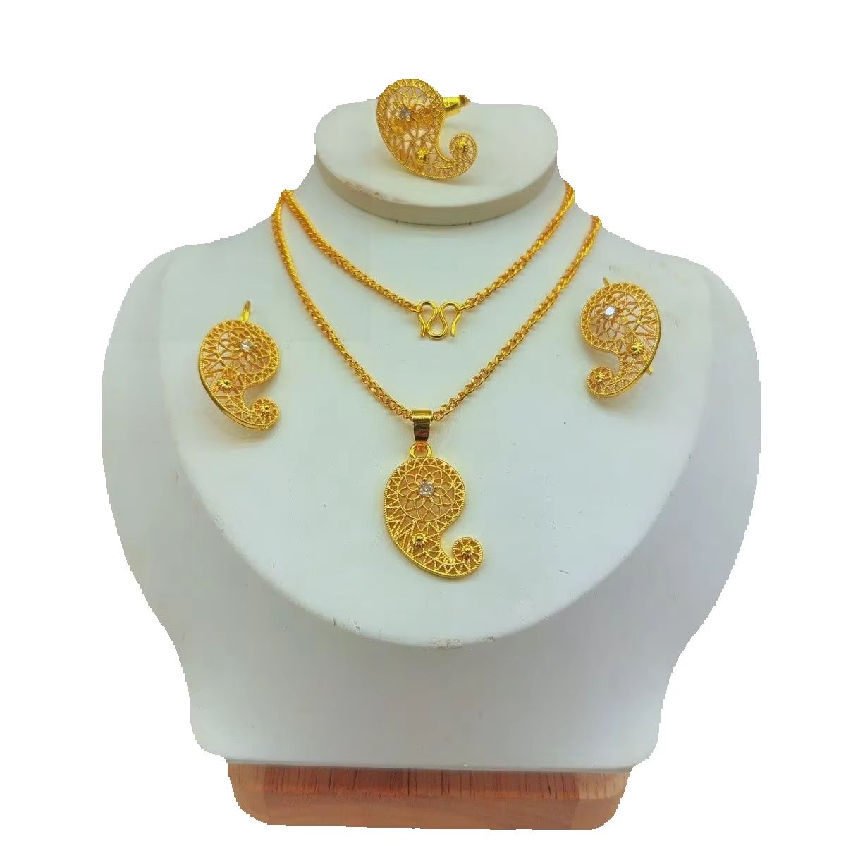 Women'S Fashion Rings Gold - Nuovo Set di Gioielli di Lusso
