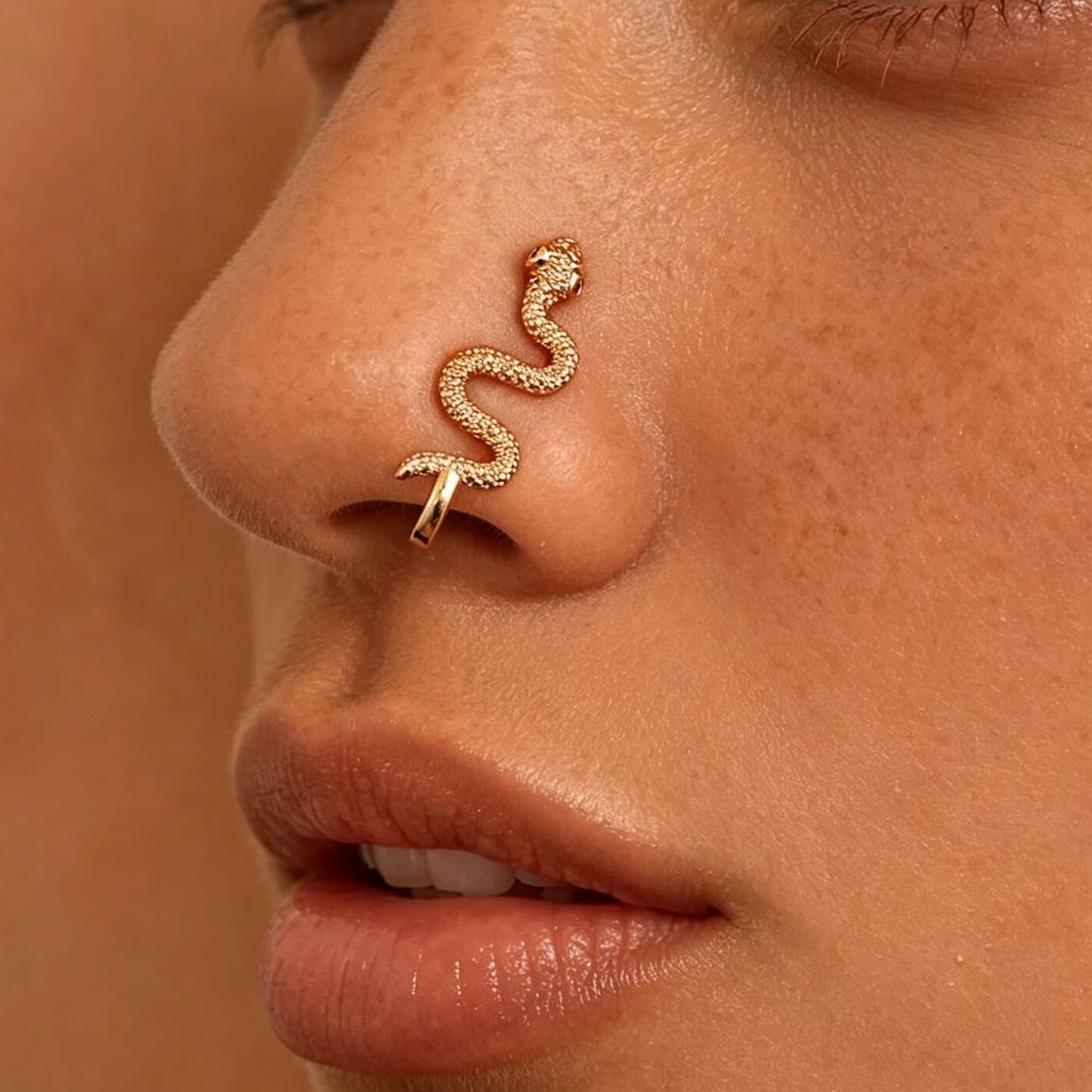 Women'S Fashion Rings Gold - Anello da naso a forma di
