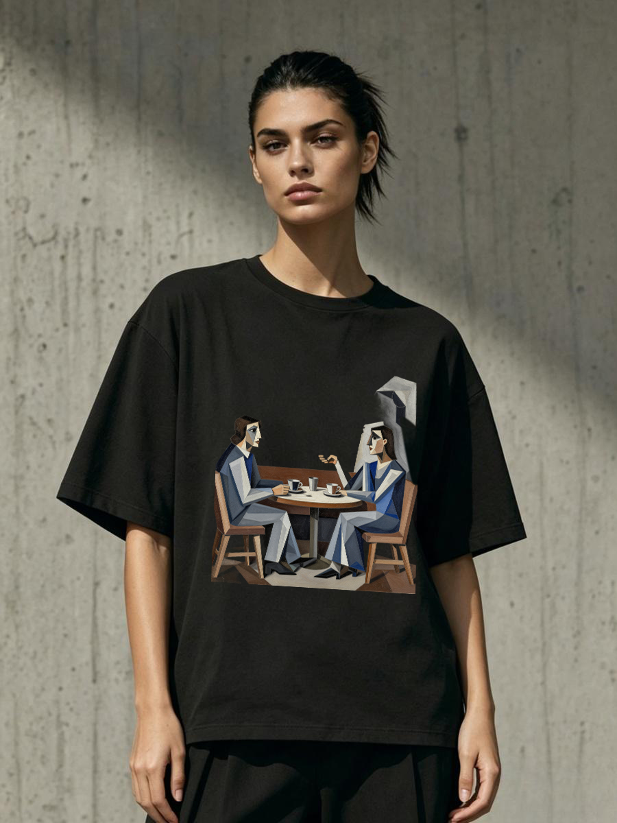 Women'S Fashion Of The 70S - T-shirt da donna con maniche a