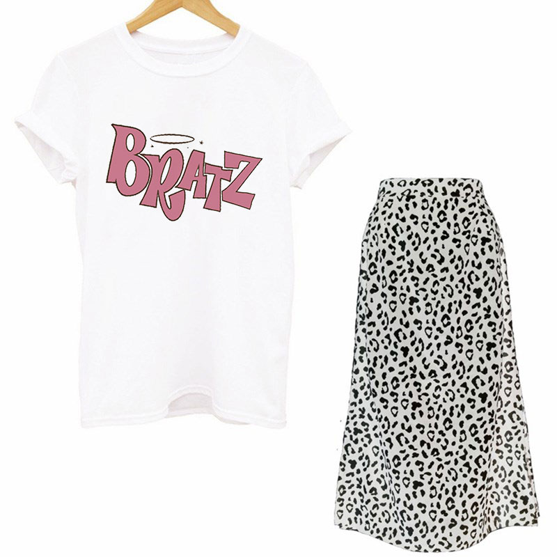 Printed Wrap Skirt - Set di due pezzi da donna