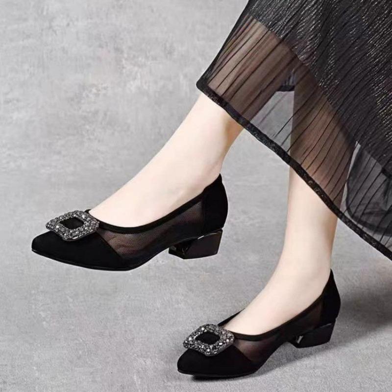 Women Fashion Store - Eleganti Scarpe con Tacco a Blocco