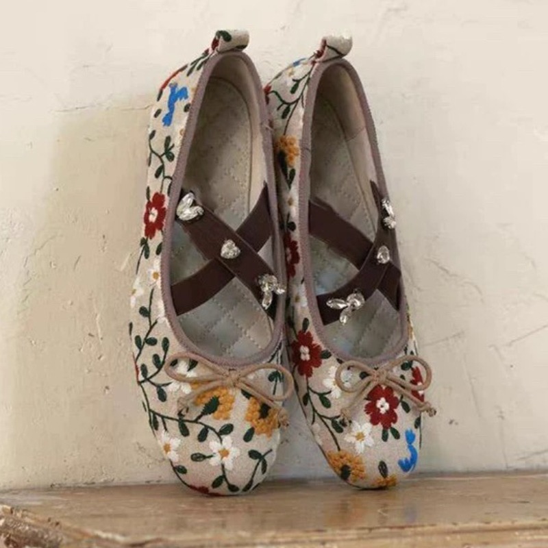 Ballerine con fiori ricamati d - Women'S Fashion Brand Shoes recensione e prezzo