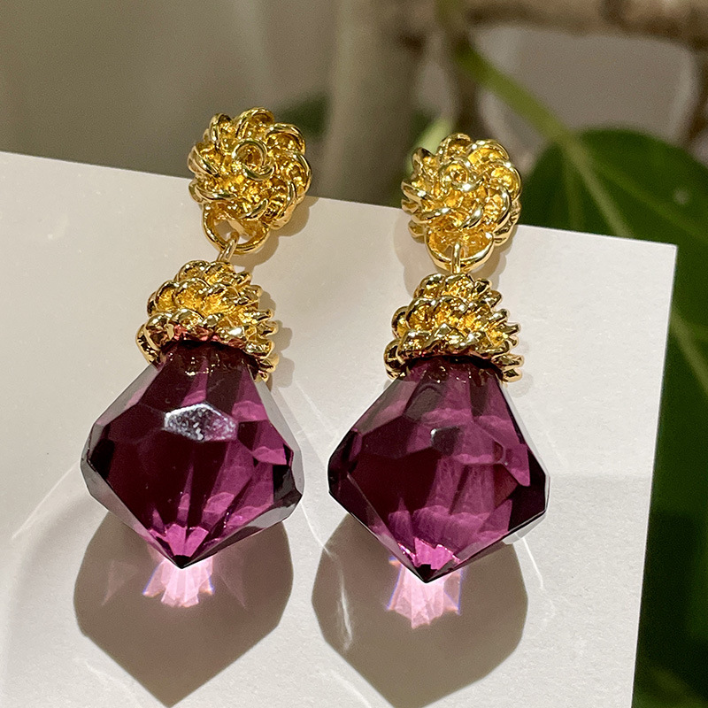 Orecchino di ametista vintage  - Women'S Fashion Victorian Era recensione e prezzo