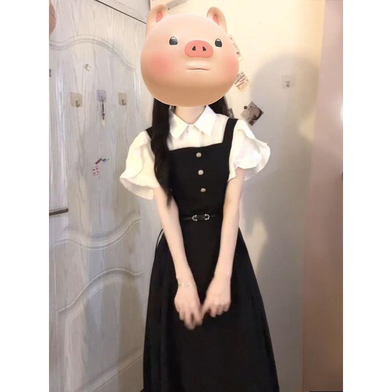 Abito nero senza spalline in s - Belted Shirt Dress recensione e prezzo