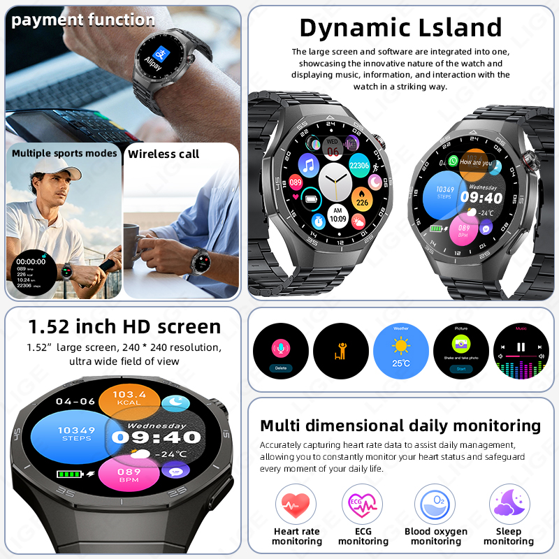 Smartwatch LIGE ECG per Androi - Women Fashion Week 2026 recensione e prezzo