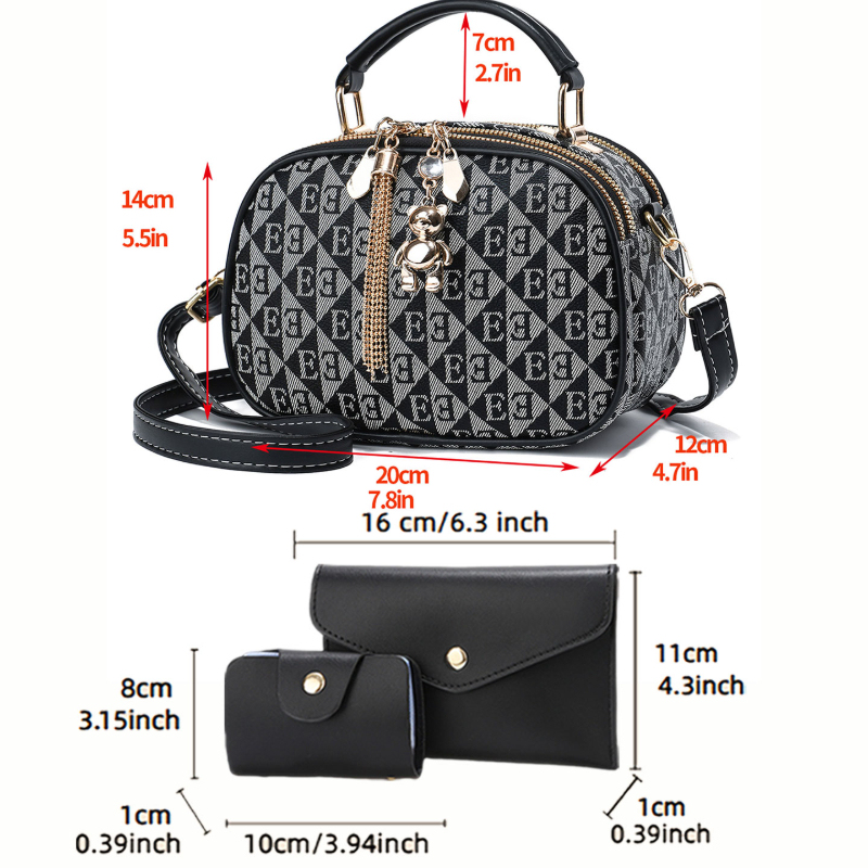 Set di 3 Mini Borse Rotonde co - Crossbody Bag Women recensione e prezzo