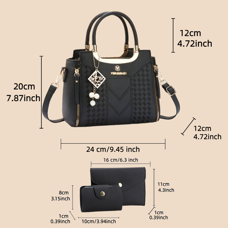 Set di 3 borse in pelle PU eff - Crossbody Bag Women recensione e prezzo