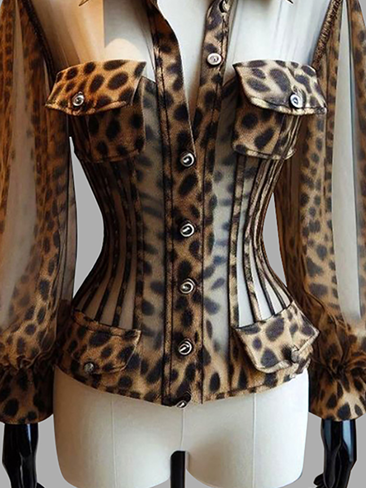 Camicetta da donna a stampa le - Corset Top Boned recensione e prezzo