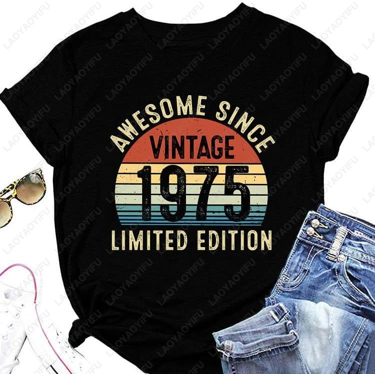 T-shirt vintage del 1975 per l - Women'S Fashion Of The 70S recensione e prezzo