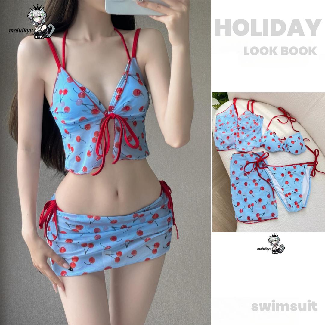Set bikini giapponese da ragaz - Printed Wrap Skirt recensione e prezzo