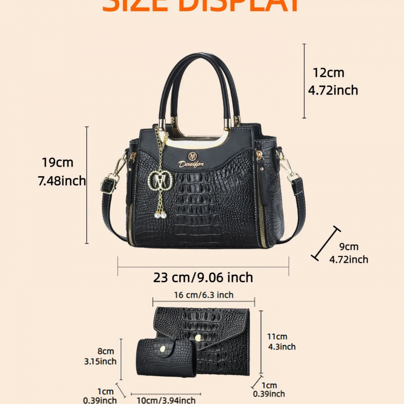 Set di Borse da Donna con Text - Crossbody Bag Women recensione e prezzo