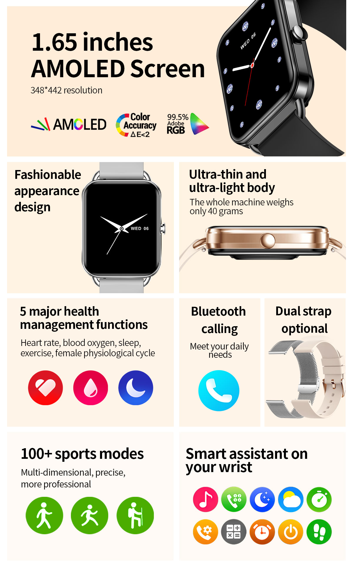 2024 Smart Watch Telefono Andr - Women Fashion Zone recensione e prezzo