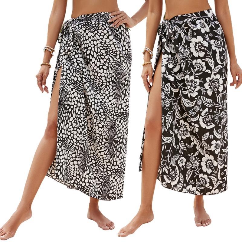 Y1uc Sarong-Swimsuit Coverup g - Printed Wrap Skirt recensione e prezzo