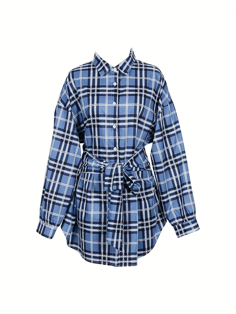 Abito Camicia da Donna a Quadr - Belted Shirt Dress recensione e prezzo